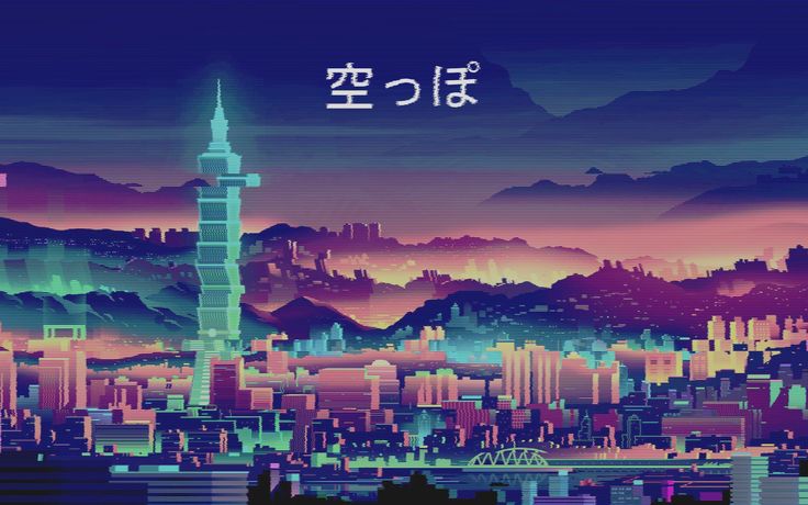 Aesthetic City Wallpaper Graphic Lights Colorful Japanese Pretty Pixelated Spring Iphone Wallpaper Aesthetic, Spring Wallpaper Aesthetic, 1366x768 Wallpaper Hd, Anime Tattoo Designs, Wallpaper Estetika, Vaporwave Wallpaper, Wallpapers Ipad, Pc Wallpapers, Wallpaper Backgrounds Iphone