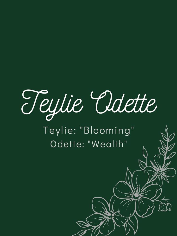 the cover for teylie's blooming odtret - wealth