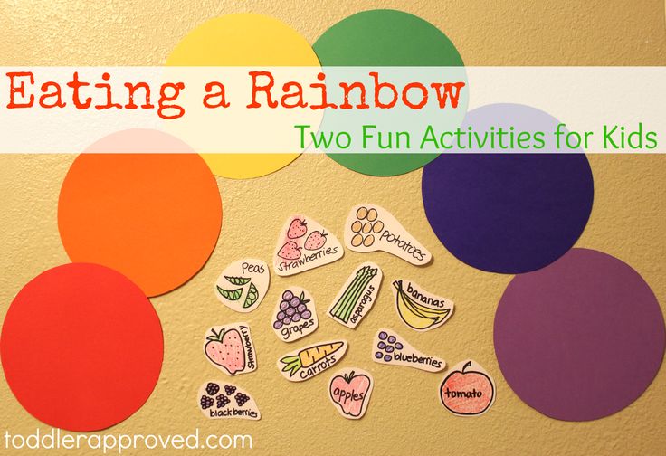 Toddler Approved!: Eating a Rainbow: Two Fun Activities for Kids Nutrition Activities, Food Activities, Nutrition Sportive, Sport Nutrition, Rainbow Food, Healthy Mom, Nutrition Education, Rainbow Kids, Food Themes