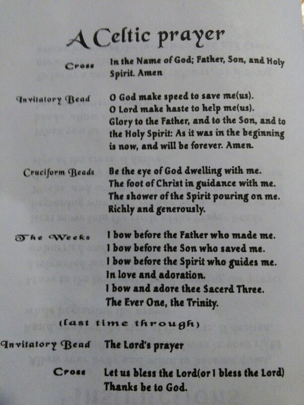 a poem written in black ink on top of a white piece of paper with the words celtic prayer