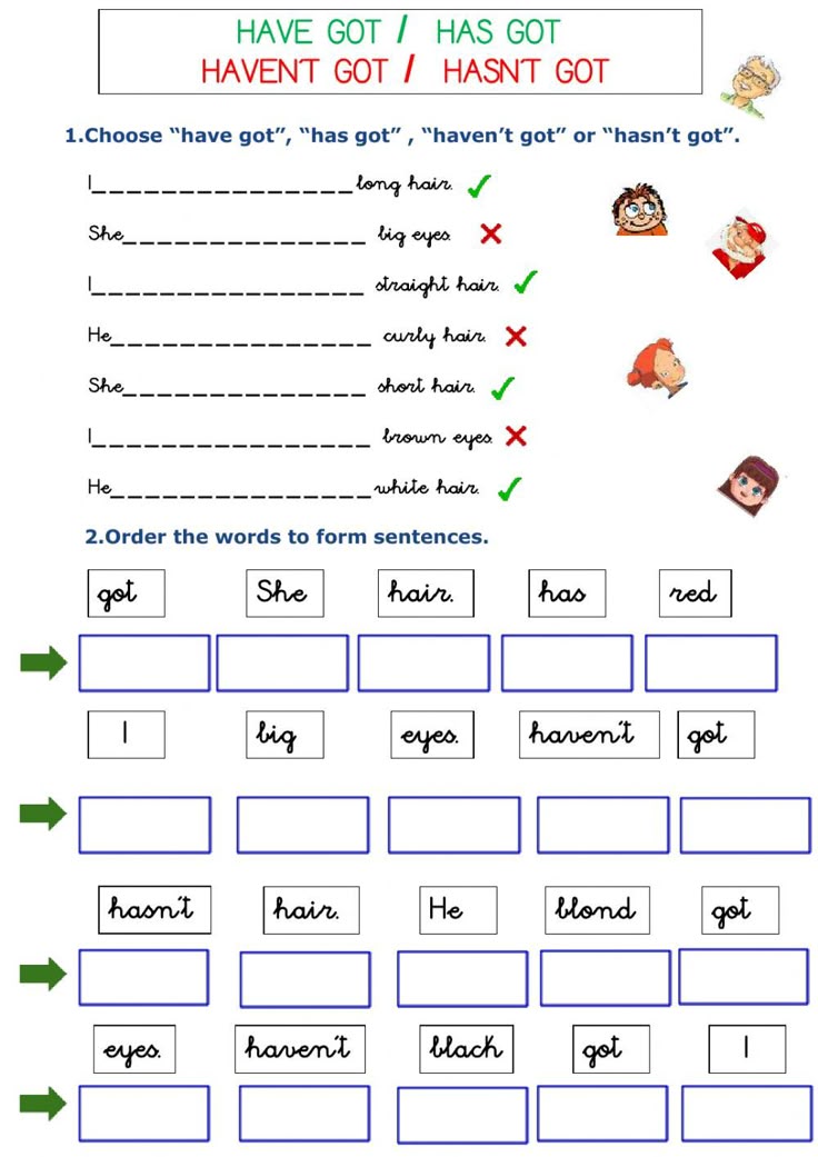 a worksheet with words and pictures on it