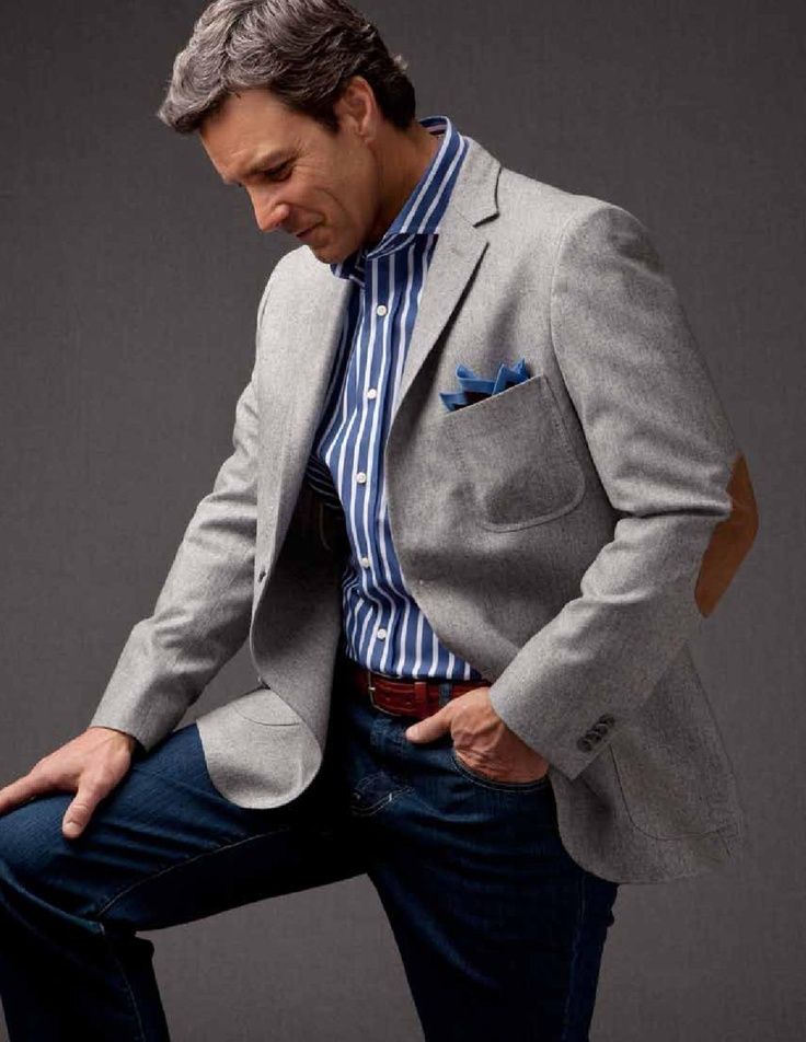 Smart Casual Grey Jacket Mens Professional Fashion, Sports Coat And Jeans, Sports Jacket Outfit, Grey Sports Jacket, Tailored Pants For Men, Mens Business Casual, Blazer Outfits Men, Smart Casual Menswear, Mens Business Casual Outfits