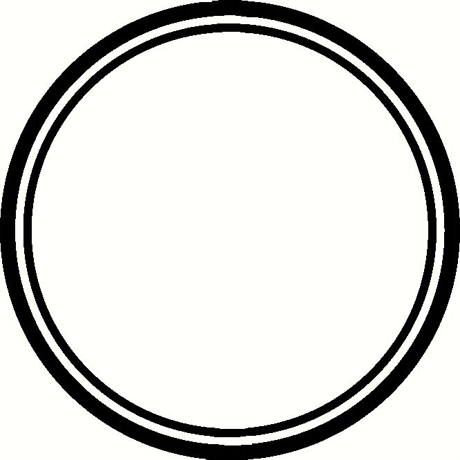 a black and white circle on a white background