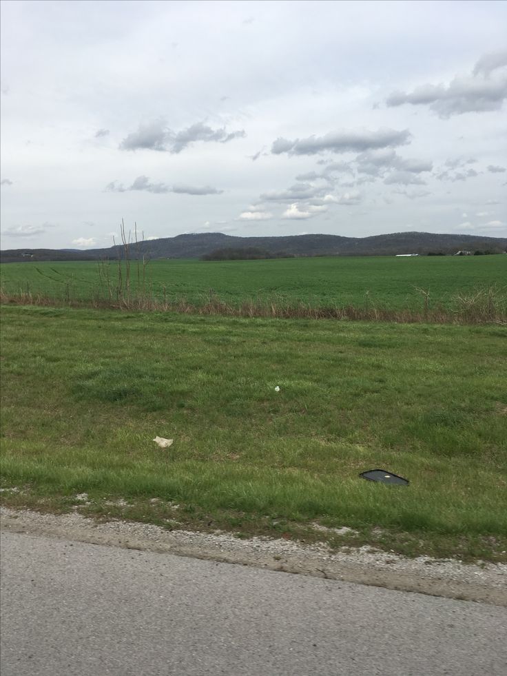 an empty field is shown in the distance