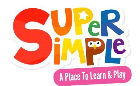 the logo for super simple, a place to learn and play