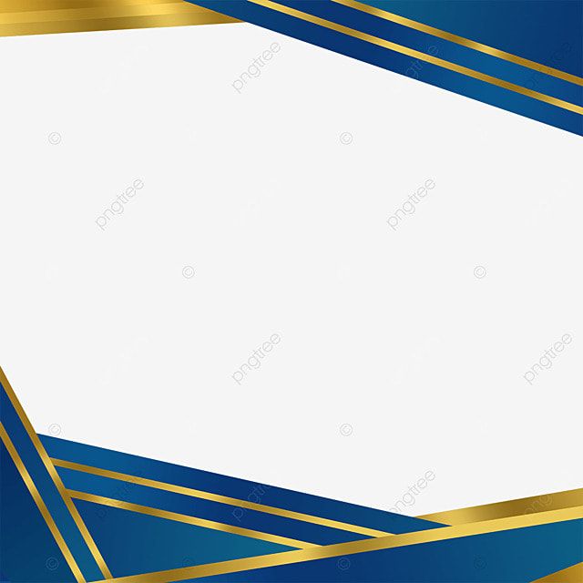 an abstract blue and gold background with white paper for text or image, it is suitable to be used as a backdrop