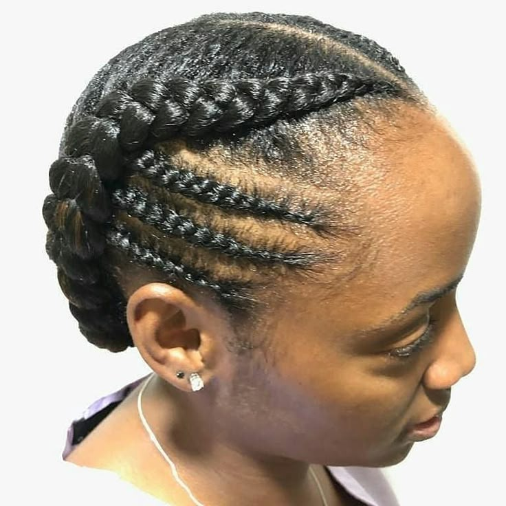 Big Cornrows Hairstyles, Cornrows Natural Hair, Braided Hairstyles For ...