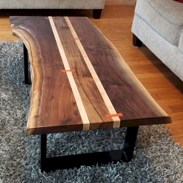 75 DIY Wood Slab Coffee Table Ideas roomodeling Wood slab table, Live edge coffee table