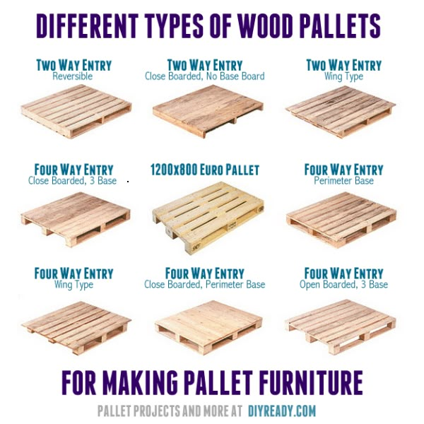 different types of wood pallets for making flooring and other furniture projects that are easy to build