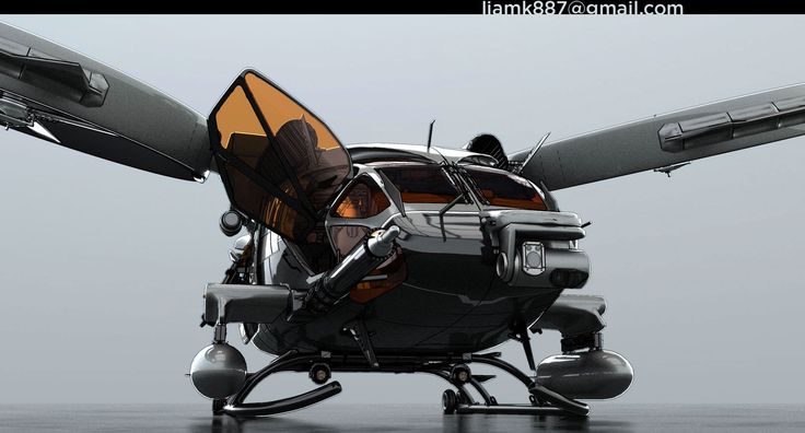 a small airplane with open doors on the front and back wheels is shown in this image