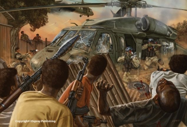 Black Hawk Down (by Osprey) Military Drawings, Military Artwork, Battle ...