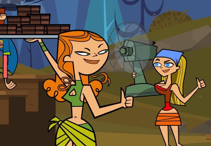 Izzy and Lindsay TDI | Total drama island, Drama, Drama series