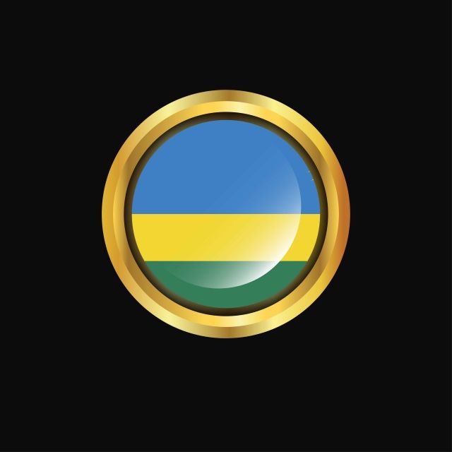 the flag of ukraine in a gold circle