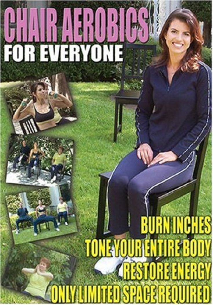 the cover of chair aeroics for everyone, featuring a woman sitting in a chair