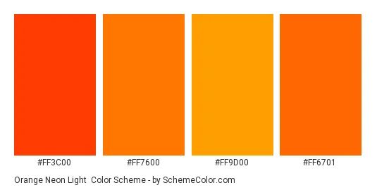 an orange color chart with the same shade as it appears in this image, which is not