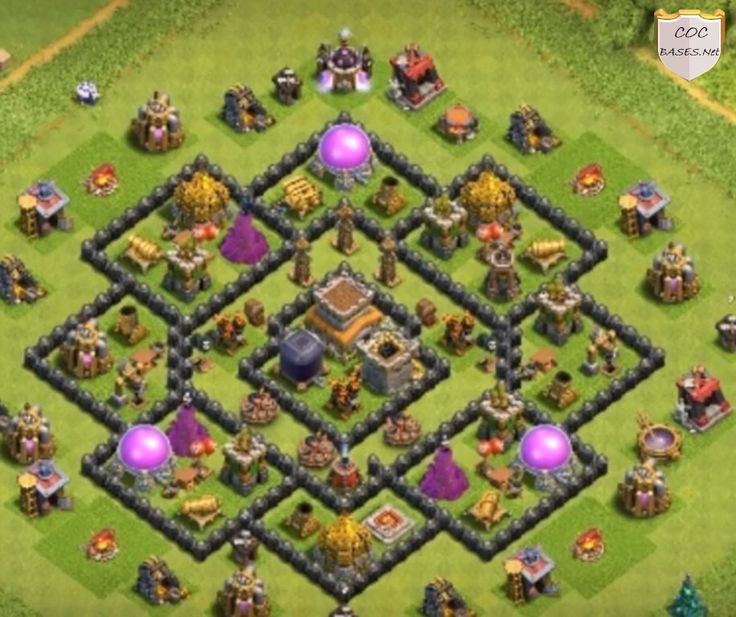 an image of a clash base for the game