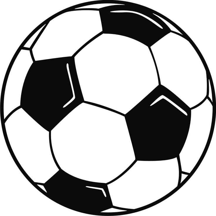 a black and white soccer ball on a white background