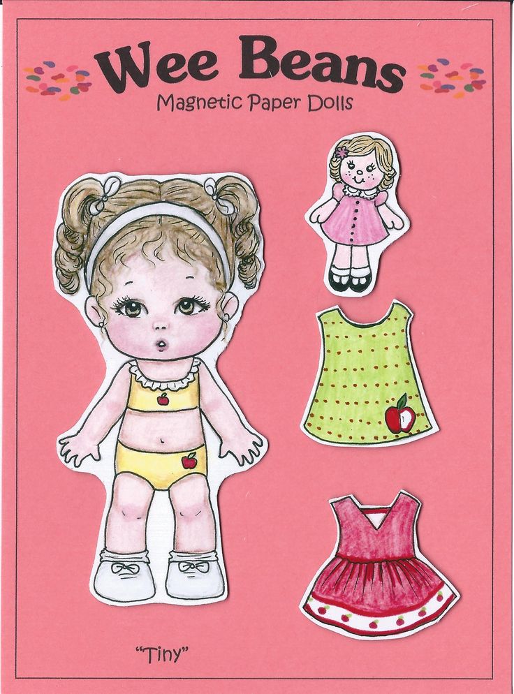 the paper dolls are designed to look like children's clothes