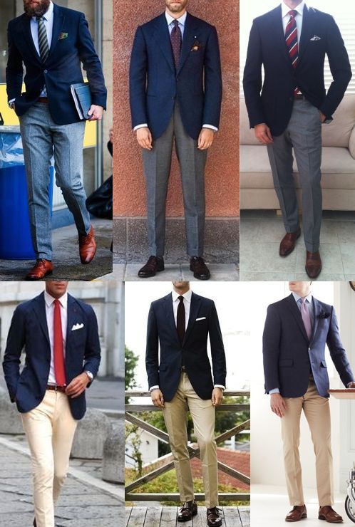 What to Wear With a Navy Blazer | The Art of Manliness Outfit Elegante Hombre, Blue Sport Coat Outfit, Sports Coat Outfit Men, Blazer With Jeans Men, Navy Blue Blazer Outfit, Blue Blazer Outfit Men, Navy Blazer Outfits, Sport Coat Outfit, Navy Blazer Men