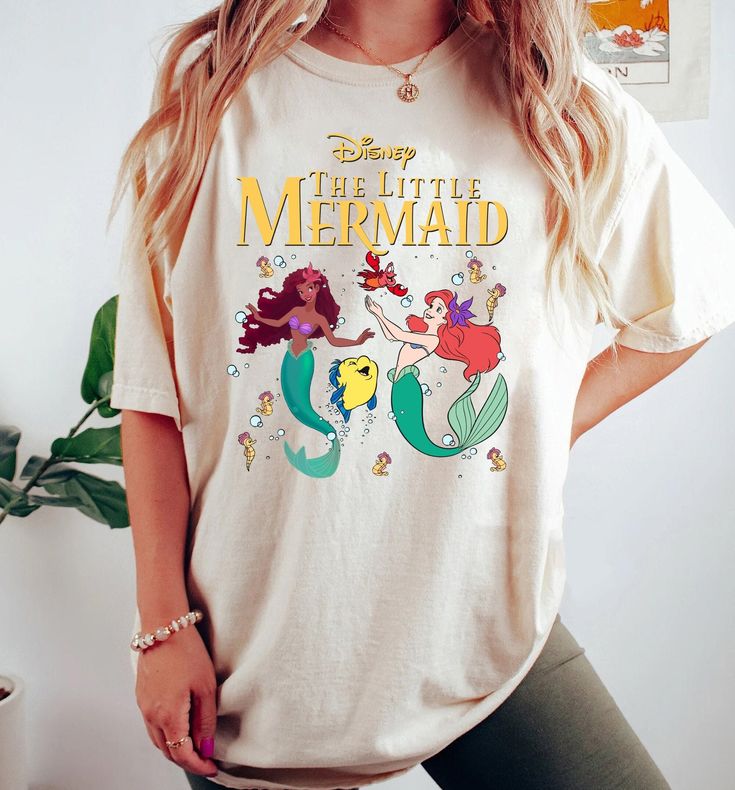 Vintage Little Mermaid Shirts, Little Mermaid Ariel Shirt Men's ...