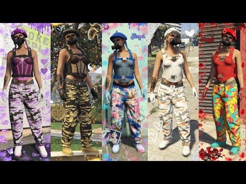 GTA 5 online I ♡ CUTE FEMALE OUTFITS! ♡ [Tutorial] ♡ (XBOX/PS4/PC ...