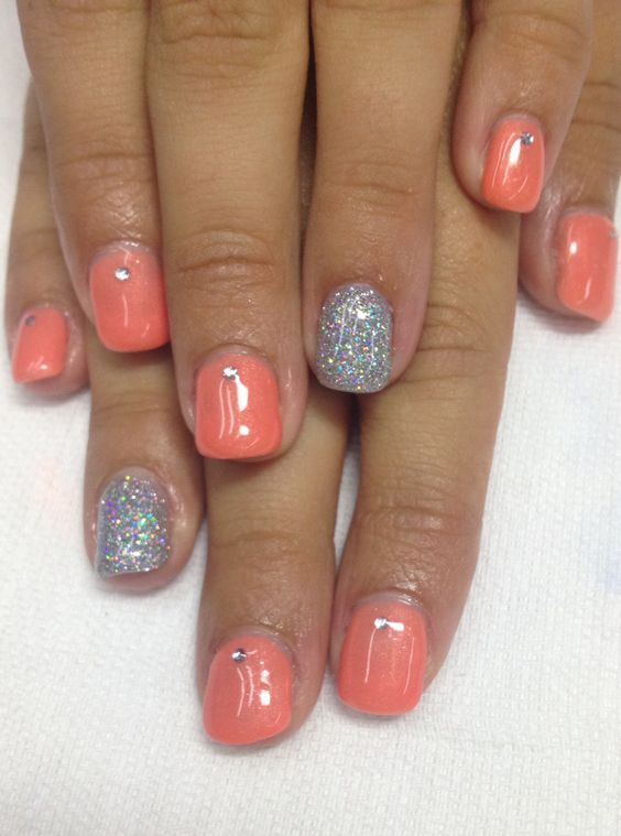 very-cool-orange-coral-summer-nails Nails Coconut, Red Nails Acrylic Square, Nails Acrylic Square Long, Nail Design Glitter, Red Nails Acrylic, Wine Red Nails, Pride Nails Designs, Nails Acrylic Square, Nails Designs Short