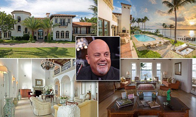 He's movin' out! Billy Joel's Florida mansion for sale again at $27m ...