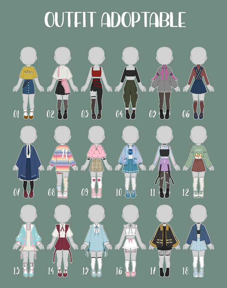 an image of children's clothes with the names and numbers on them in different colors