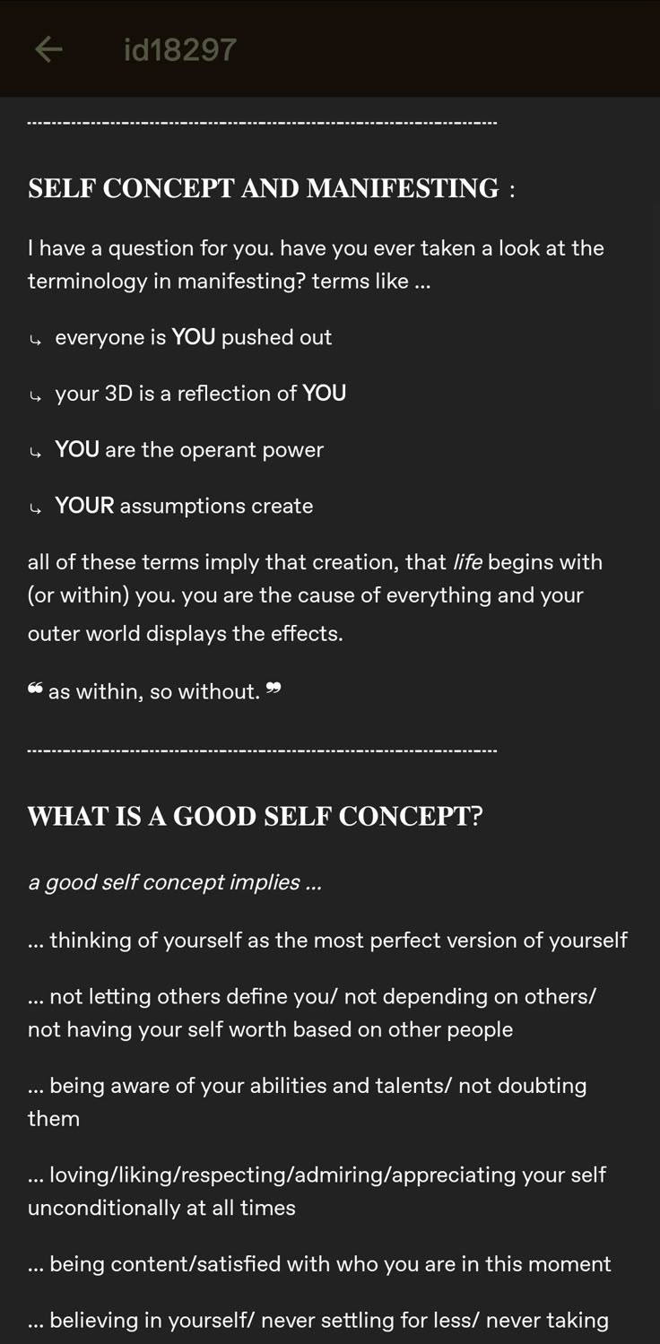 How To Manifest Appearance Changes, How To Change Self Concept, Self Concept Work, Self Concept Journal Prompts, Self Concept Affirmations, Habits Of Mind, Self Work, Spirituality Affirmations, Spiritual Psychology