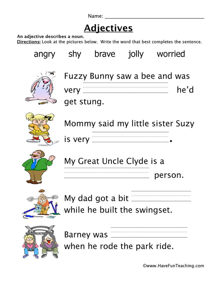 Adjectives Feelings Worksheet | Have Fun Teaching | Adjective worksheet ...