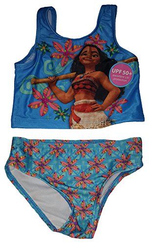 Toddler Girls Disney Moana 2 Piece Swimsuit | Baby girl swimsuit ...