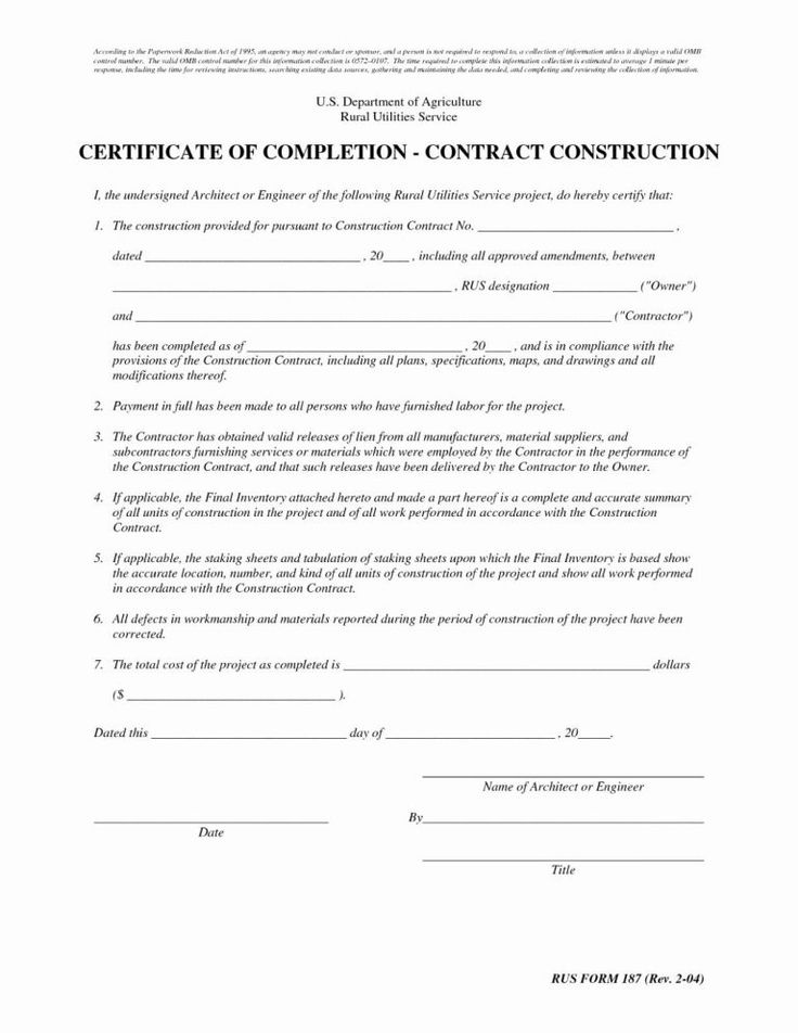 the certificate for construction is shown in this document, which contains an image of a construction company