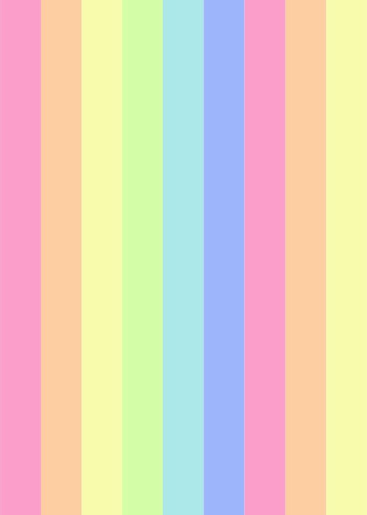 a rainbow colored wallpaper with vertical stripes in pastel colors that ...