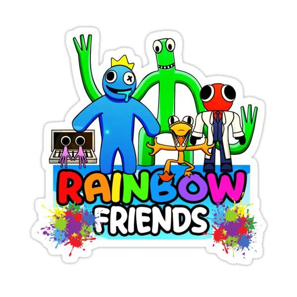 rainbow friends sticker on a white background with the words'rainbow ...