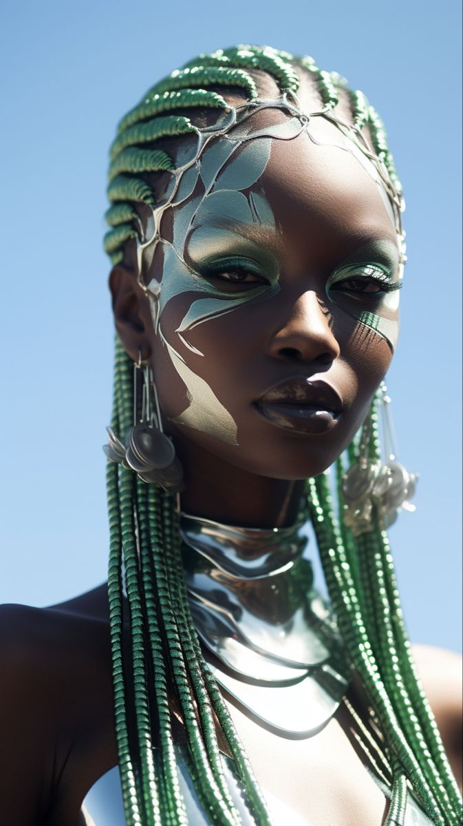 Burning Man Girls | Afro hair art, Artistic hair, Dramatic hair