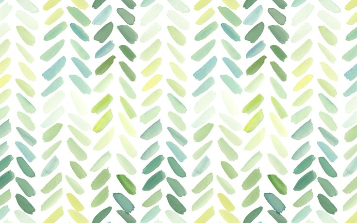 an abstract watercolor pattern with green and yellow leaves