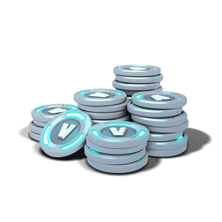 a stack of blue and white discs with the letter v on them