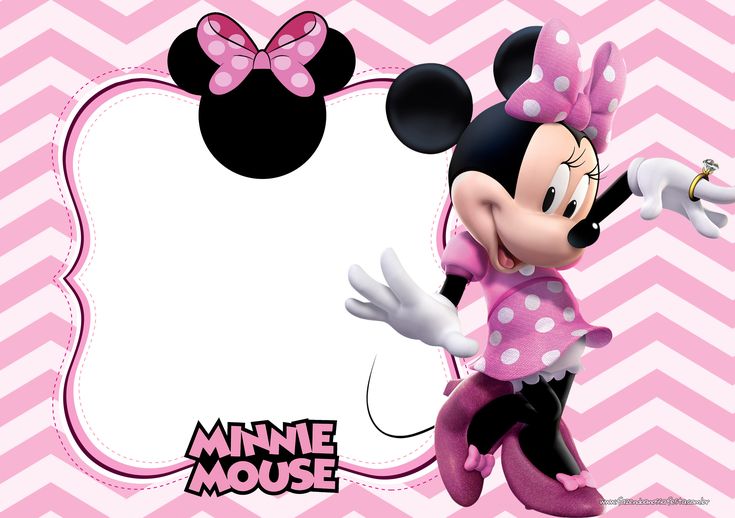 a minnie mouse birthday card with polka dots