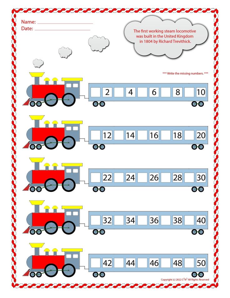 Write the Missing Numbers 1 to 100 / Preschool / Kindergarten / Grade 1 ...