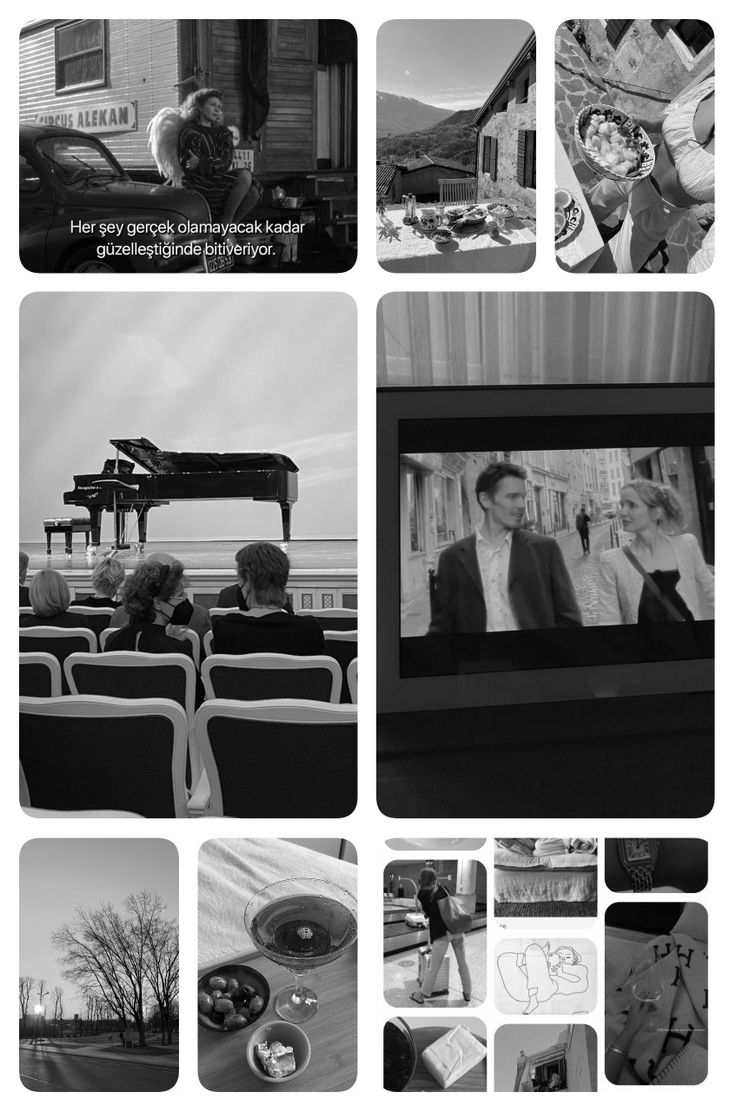 black and white photograph of people watching tv in an outdoor movie theater with the caption'how do you get married? '