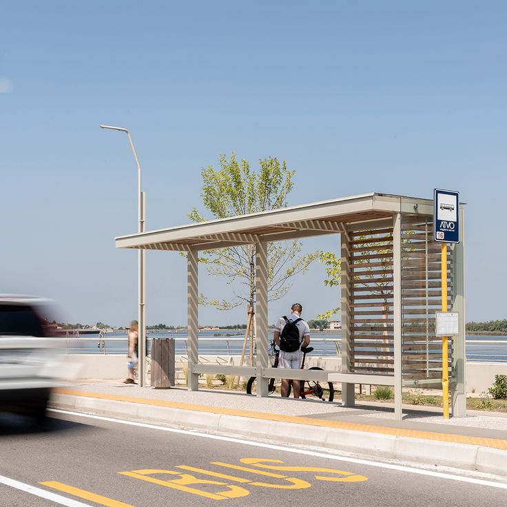 Bus shelter | Bus stop design, Bus shelters, Architecture plan