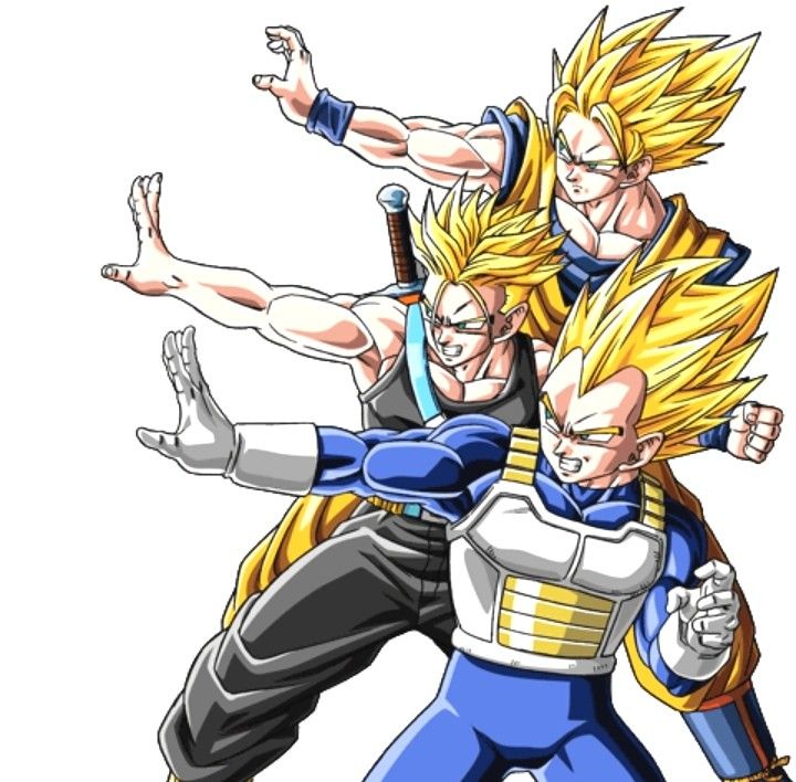 Goku, vegeta & trunks Vegeta And Trunks, Naruto Eyes, Dbz Characters, Future Trunks, Saga Dragon Ball, Dbz Art, Dragon Ball Image, Goku Vegeta, Anime Dragon Ball Goku