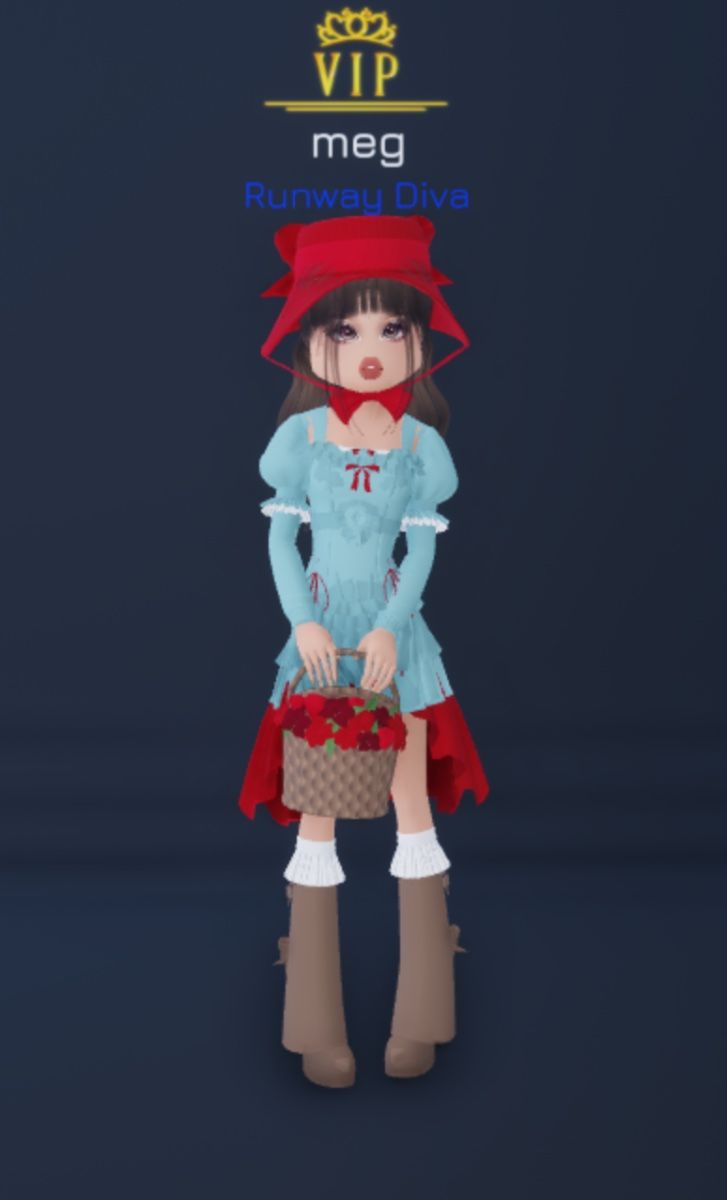 roblox dress to impress outfit little red riding hood in 2024 | Dress ... image.