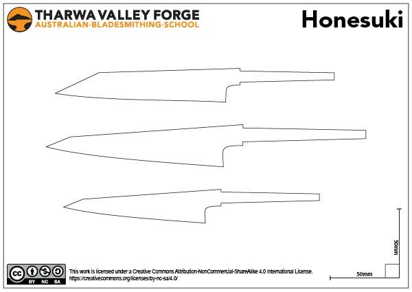 the diagram shows how to cut and shape knives for each individual's needs in this project