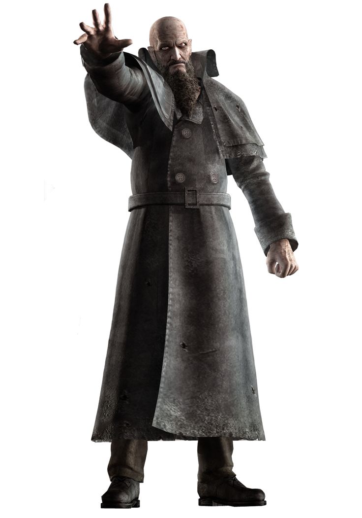 a man in a trench coat is holding his hands out