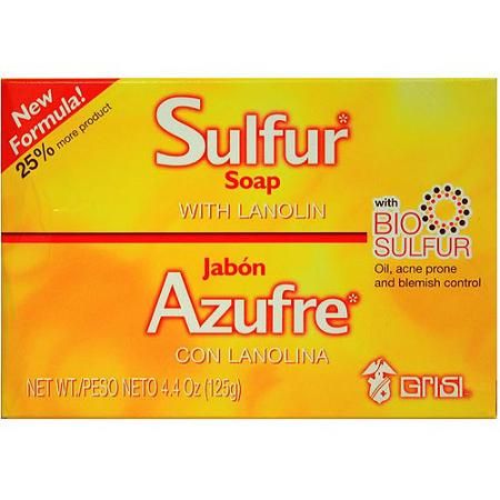 Grisi Sulfur Soap with Lanolin, 4.4 oz Sulfur Face Wash, Sulfur Soap, Greasy Skin, Acne Vulgaris, Acne Face Wash, Acne Problem, Facial Soap, Cystic Acne, Acne Free