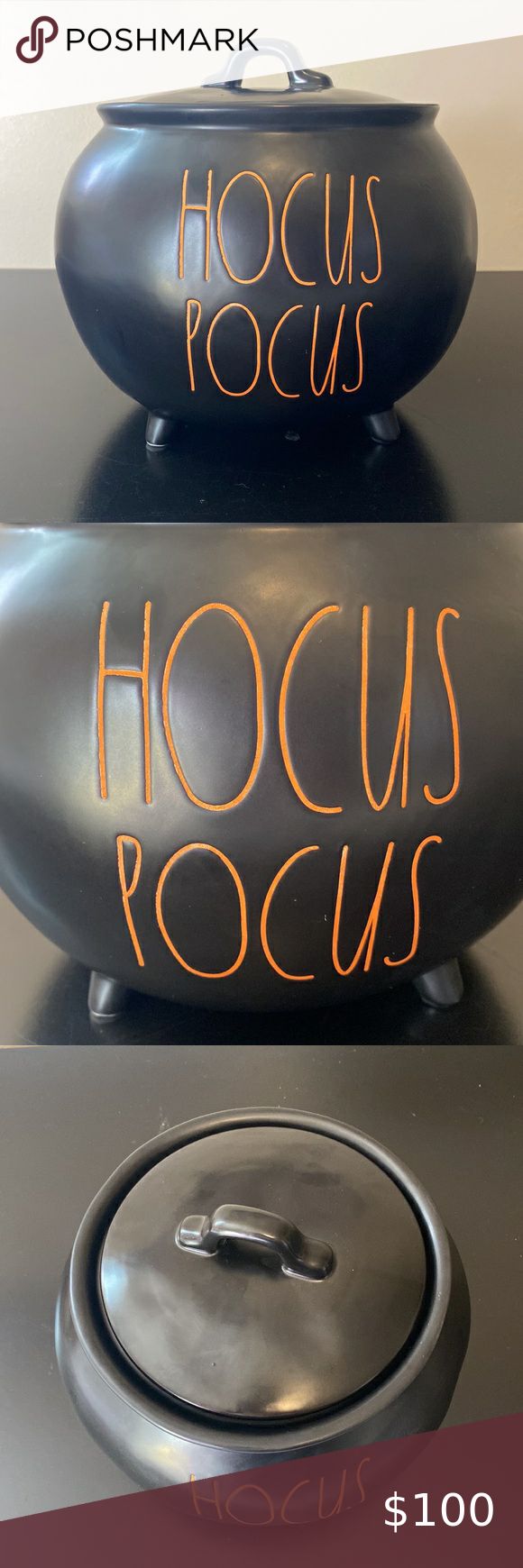 Large Hocus Pocus Rae Dunn cauldron New Hocus Pocus, Black And Orange, Hocus Pocus, A Black, Sunglasses Case, Orange, Plus Fashion, Fashion Design, Fashion Trends