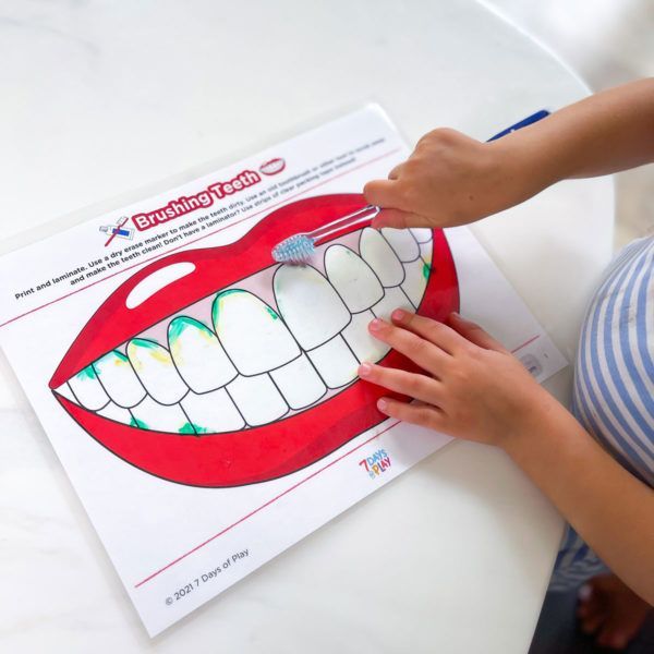 teeth_cleaning_printable | Brushing teeth, Brushing teeth activities ...