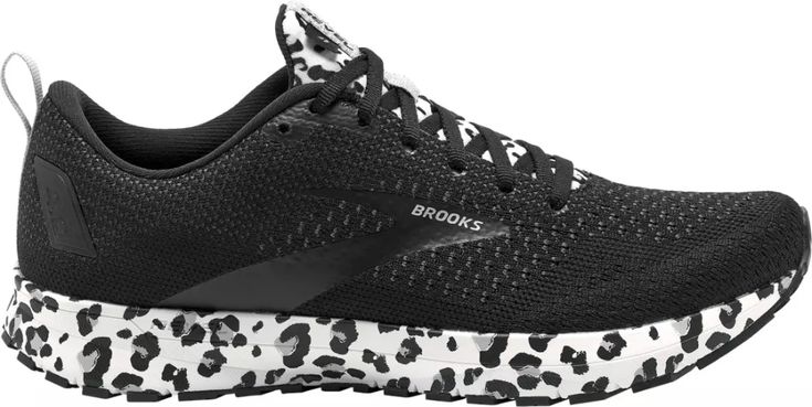 Brooks Women's Revel 4 Snow Leopard Print Running Shoes | DICK'S Sporting Goods Snow Leopard Print, Brooks Running Shoes, Kicks Shoes, Running Shoes Black, Platform Flip Flops, Runner Girl, Brooks Running, Workout Shoes, Snow Leopard