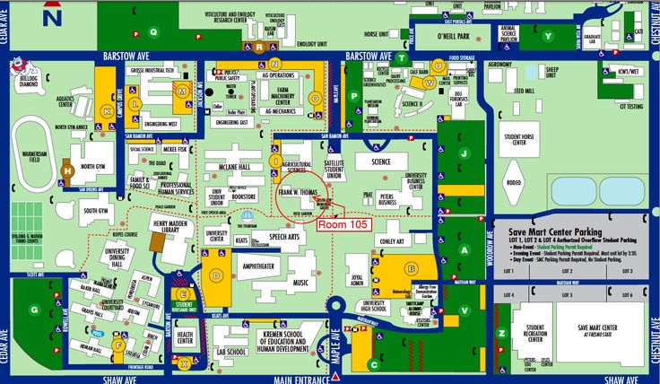 Fresno State Map C6C